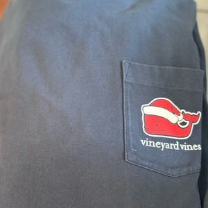 Vineyard Vines Black T-Shirt with Whale Logo